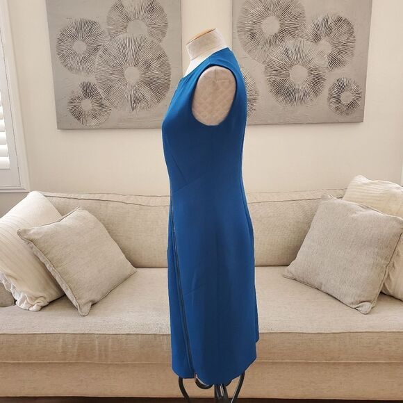 Hugo Boss 'Danafea' Zippered Sheath Dress - size 8 in Blue - Picture 8 of 16